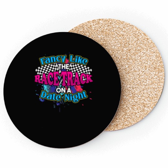 Fancy Like The Race Track On A Date Night Vintage Coasters