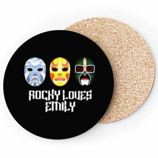 Rocky Loves Emily Funny Coasters