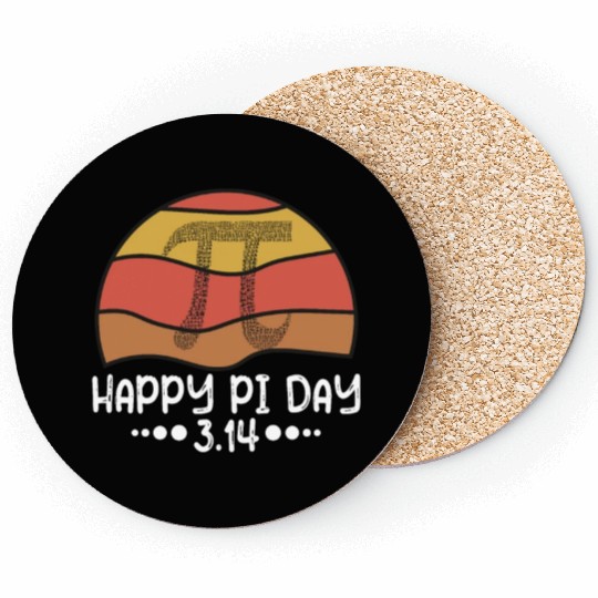 Happy Pi Day 3 14 Math Teacher Coasters