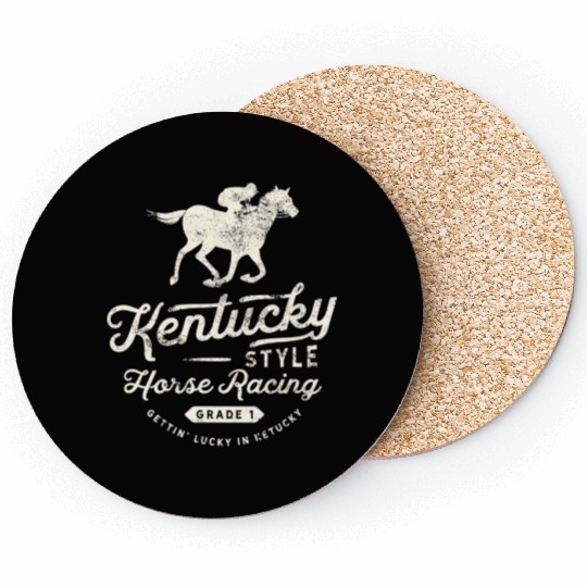 Funny Derby Day Kentucky style horse racing T Shi Coasters