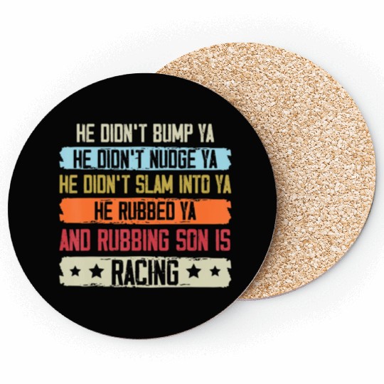 Funny Dirt Track Racing Sprint Car Speedway Racer Coasters