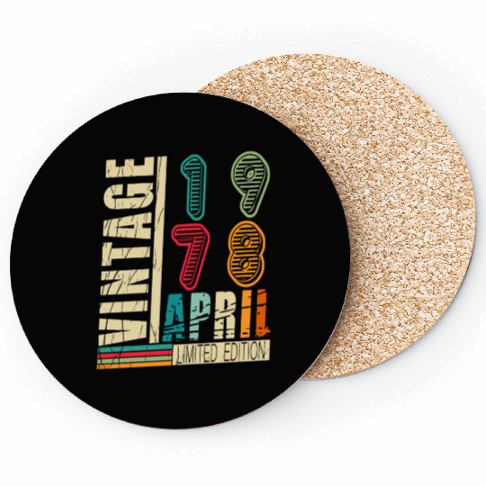 Month of birth April 1978 Coasters