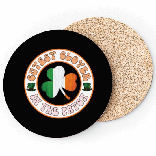 Cutest Clover In The Patch saint patricks day Coasters