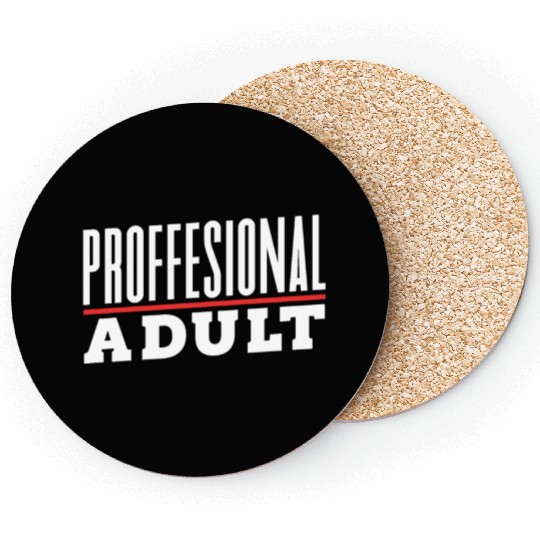 Professional Adult Adulthood Adulting Birthday Coasters