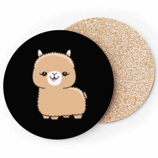 cute cartoon albaca Coasters