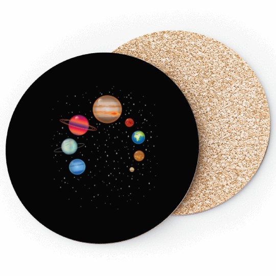 Earth Lover Celestial Body Fan Funny Galaxy Explo Coasters