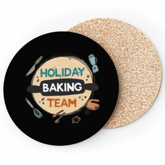 Holiday Baking Team Coasters