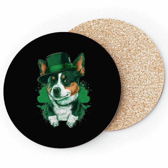 Lucky Pup St. Patricks Day for Dog Lovers. Coasters