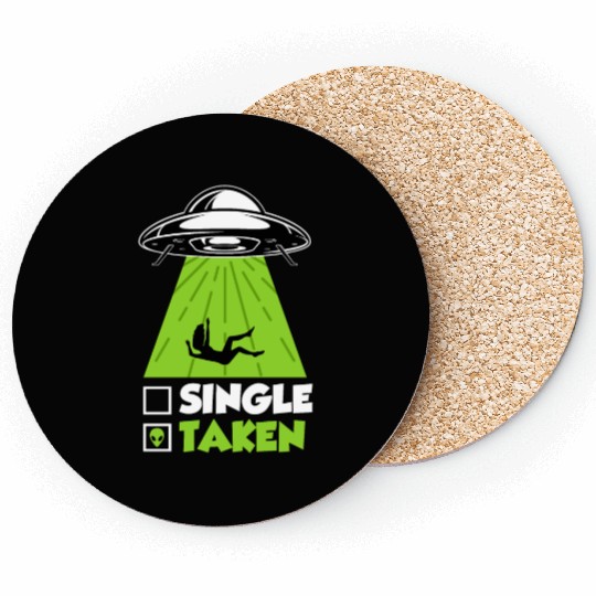 Ufo Single Men Fantasy Taken by Aliens Men Coasters