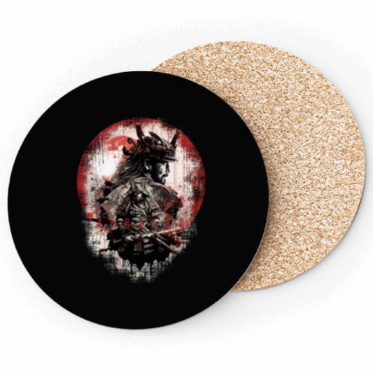 Japanese Samurai Honor Coasters