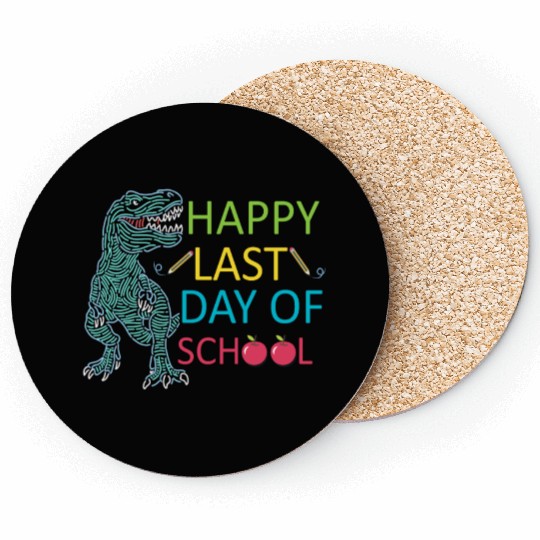 Last Day Of School Teacher Student Graduation Coasters