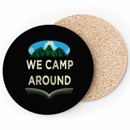 We Camp Around Summer Camping Tropical Camper Hiki Coasters
