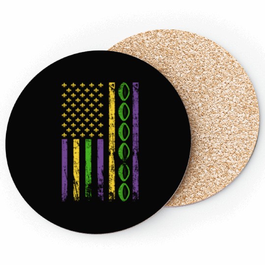 American Sports Flag Rugby Football Sporty Mardi Coasters