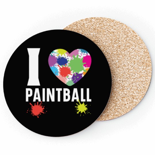 Paintball Paint Gun Paintball Player Paintballer Coasters