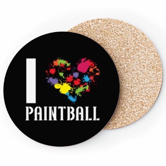 Paintball Paint Gun Paintball Player Paintballer Coasters