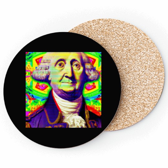 Trippy George Washington Coasters