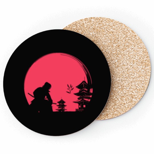 Kendo Samurai Martial Arts Coasters