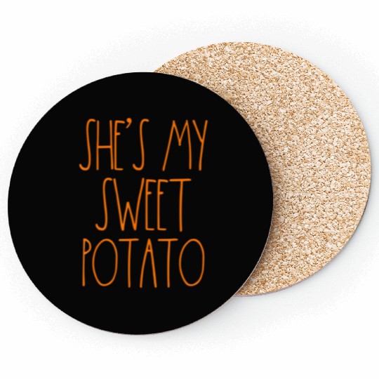 Shes My Sweet Potato Coasters I Yam Matching Couples