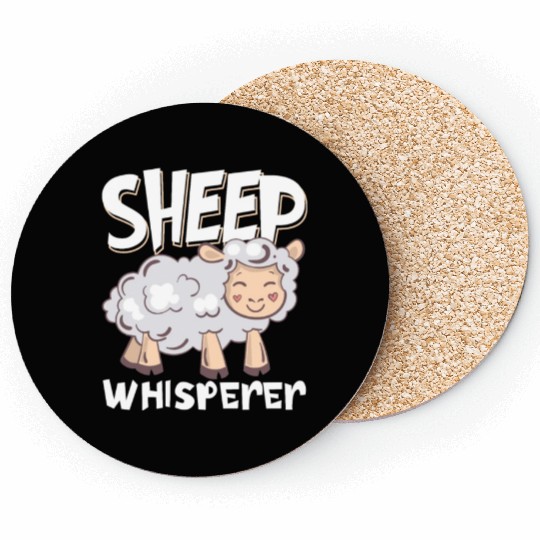 Funny Sheep Barn Farmer Farming Sheep Lover Coasters