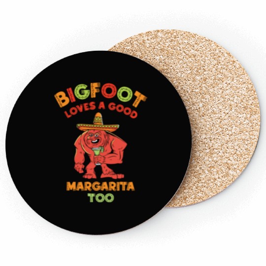 Cinco de Mayo Cryptozoology Bigfoot Fiesta Cryptid Coasters