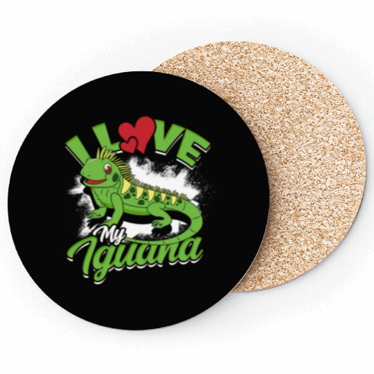 I Love My Iguana - Reptile Coasters