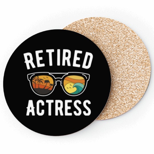 Retired Hollywood Actress Beachwear Designer Coasters