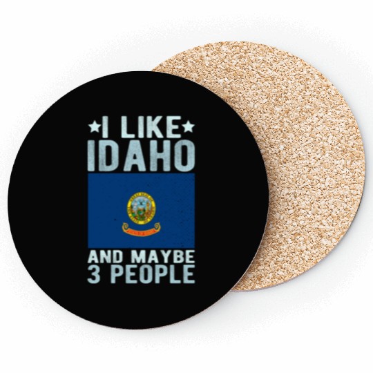 Idaho Flag US State Coasters