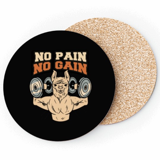 No Pain No Gain GYM Coasters.