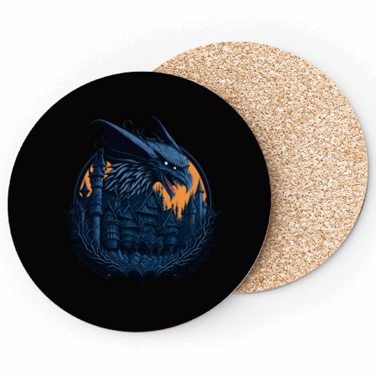 The raven dragon Coasters