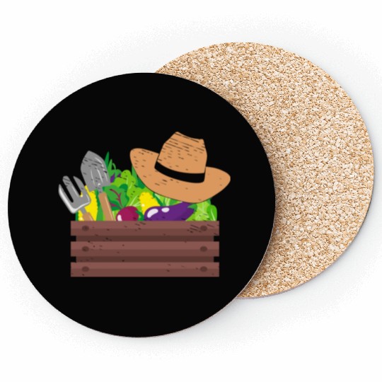 Farmer Gardener Farming Gardening Agriculture Coasters
