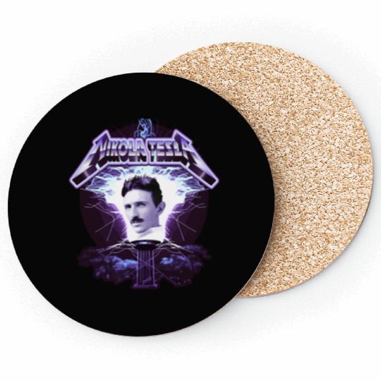 Nikola Tesla Heavy Metal Electricity by gnarly Coasters