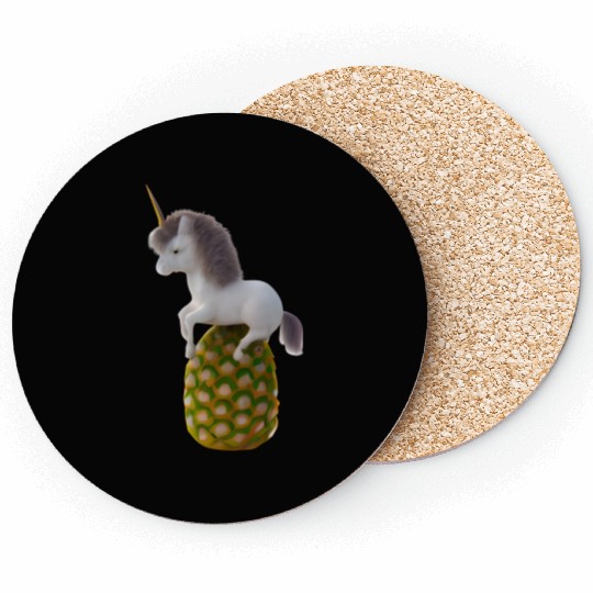Pineapple unicorn - tropical unicorn Coasters