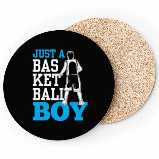 Just A Basketball Boy Player Team Coach Match Coasters