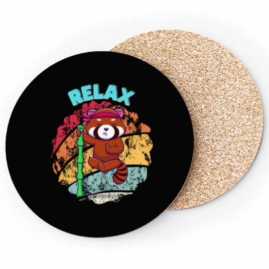 Relax Red Panda Coasters