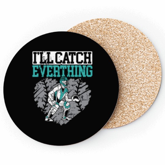 Baseball Lover Baseball Player Baseball Catcher Coasters