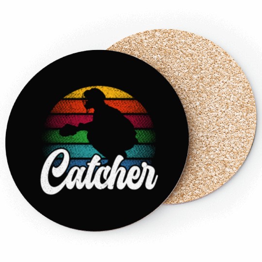 Baseball Lover Baseball Player Baseball Catcher Coasters