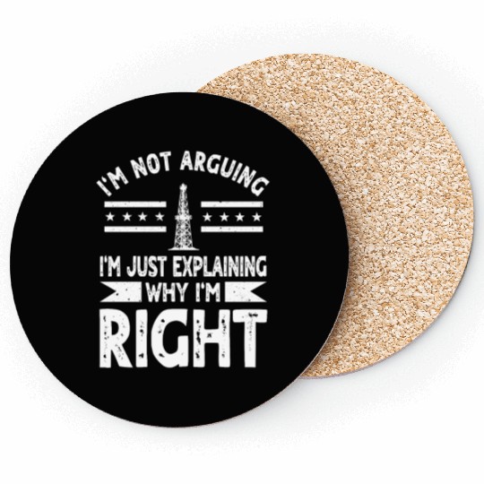 Funny Oilfield Worker Quote Oil Rig Coasters