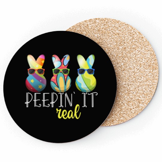 Peepin 39 It Real Happy Easter Bunny Egg Hunt Coasters