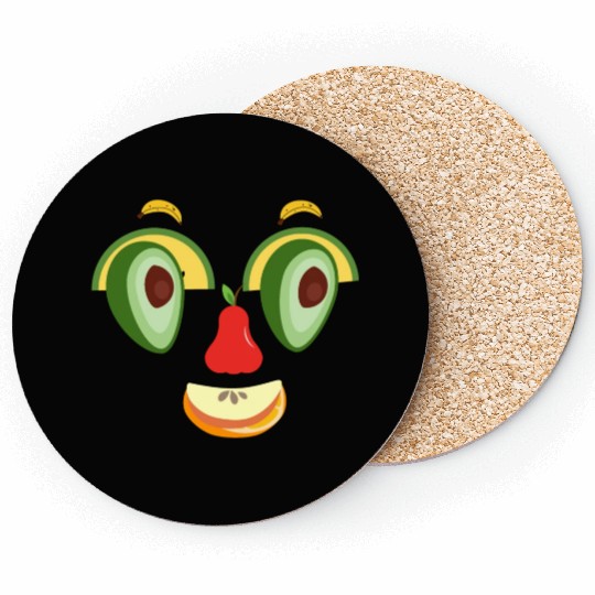 face full of natural expressions of happiness Coasters