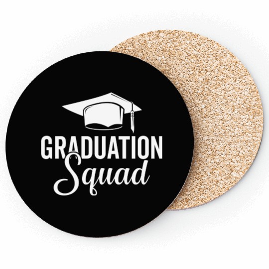 Graduation Squad College Friends School Grad 2022 Coasters