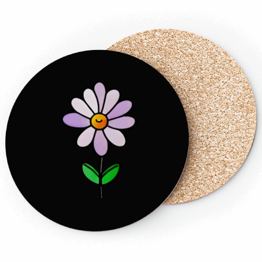 Lavender Flower Art Coasters
