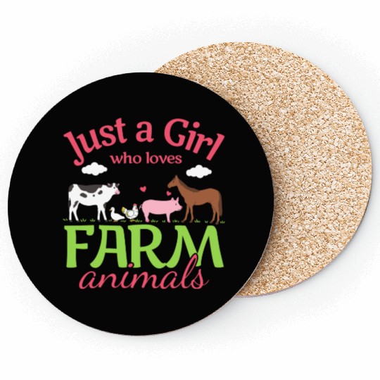 Farm Animals Farmer Farm Animal Lover Coasters