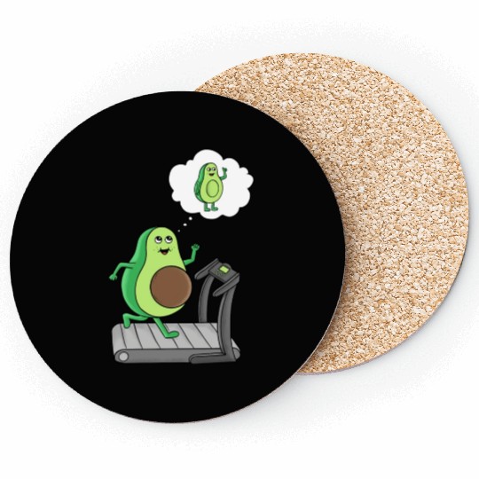 Gym Avocado Coasters