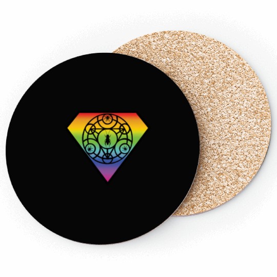 Spider Rainbow Coasters