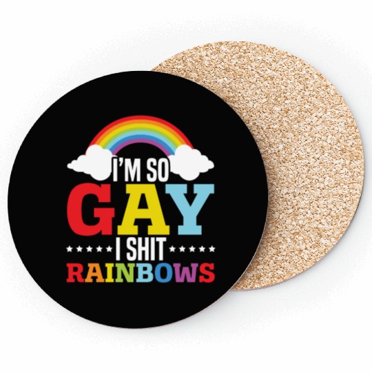 Gay Rights Rainbow Pride Month LGBTQ Gay Pride Coasters