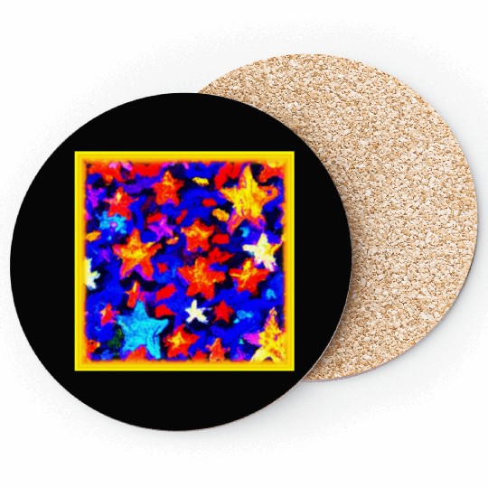 "Breathtaking Colorful Stars". Buy Now Coasters