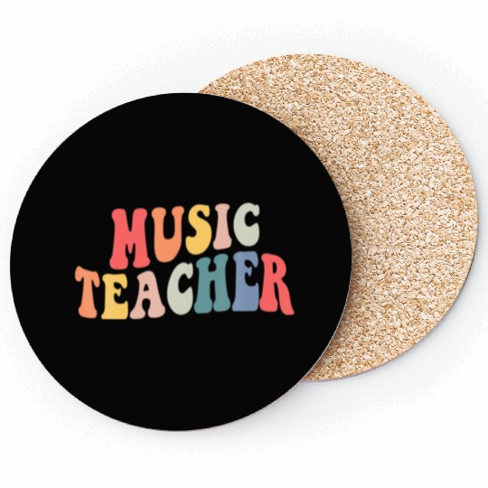 Groovy Music Teacher Team Back To School Coasters