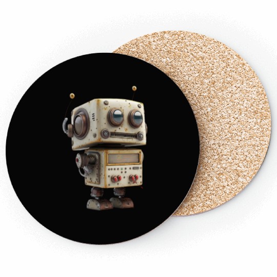 Cute Rusty Robot Coasters