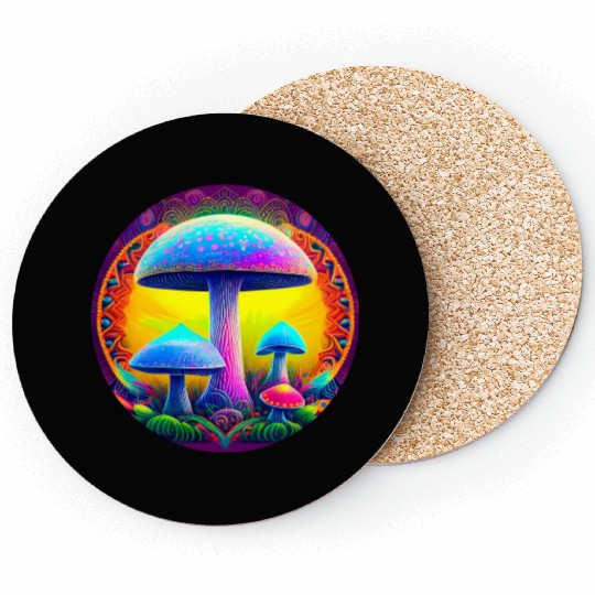 Magical Mushrooms 003 Coasters