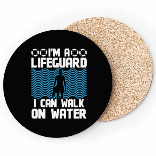 Lifeguard can walk on water swimming pool guard Coasters